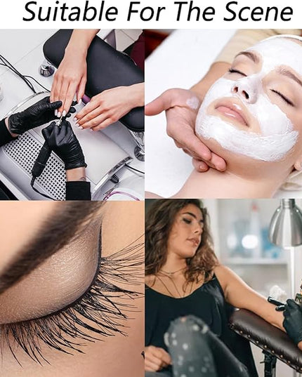 Half-Moon Nail Desk Lamp for Professionals, Lash Light Led Nail Tech Lamp, Desk Lamp for Lash Eyelash Extension,Manicure Light Led,Black,22IN - LeafyLoom