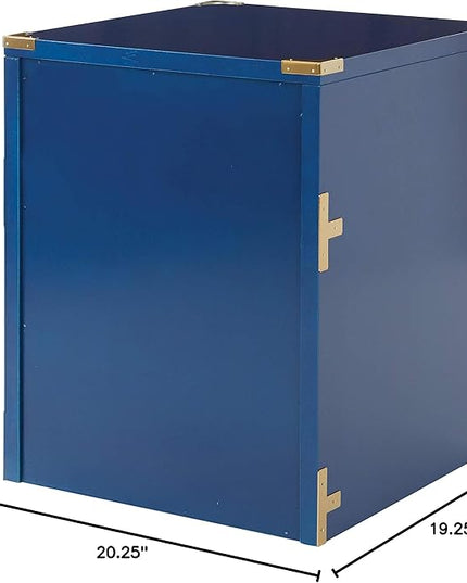 OSP Home Furnishings Wellington 2-Drawer File Cabinet, Lapis Blue - LeafyLoom