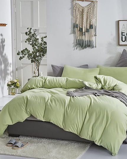 Light Green Comforter Set Cal King Solid Sage Green Bedding Set Lightweight Women Soft Light Mint Green Blanket 3 PCs Durable Comforter Set Cal King Men Breathable Sage Green Bed Comforter Set - LeafyLoom