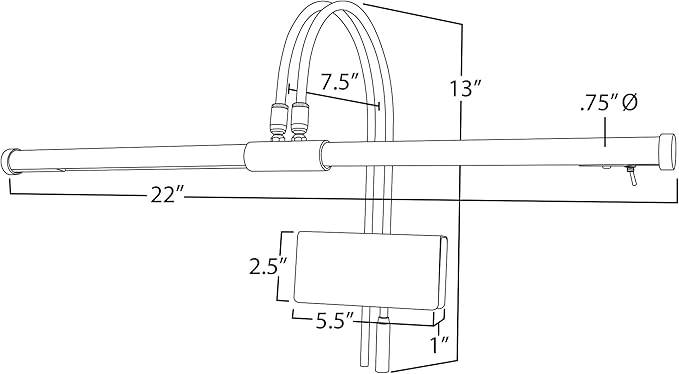 Cocoweb 22" LED Grand Piano Light in Mahogany Bronze with Brass Accents with Dimmer Clip - LeafyLoom