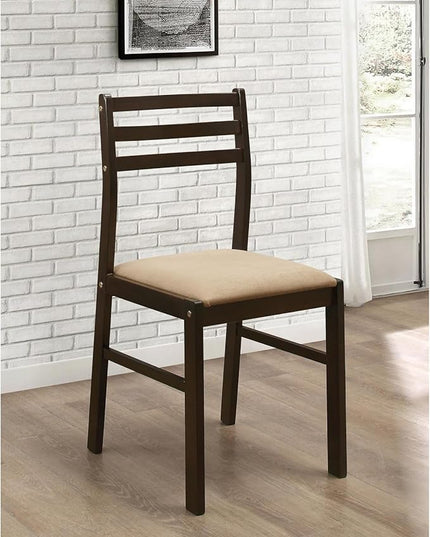 NicBex Small Dining Table for 2 Breakfast Nook Table Set Modern 3-Piece Dining Set with Drop Leaf for Breakfast Nook, Living Room, Small Space, Easy Assembly, Cappuccino - LeafyLoom