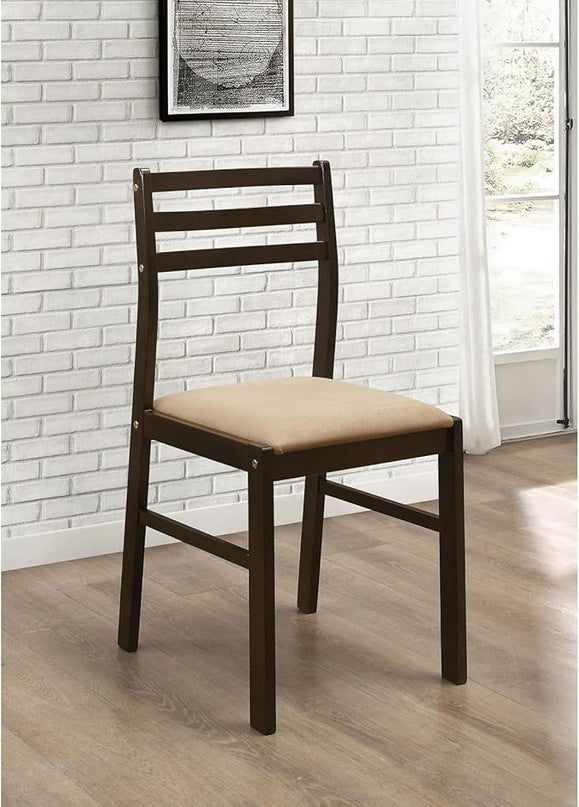 NicBex Small Dining Table for 2 Breakfast Nook Table Set Modern 3-Piece Dining Set with Drop Leaf for Breakfast Nook, Living Room, Small Space, Easy Assembly, Cappuccino - LeafyLoom