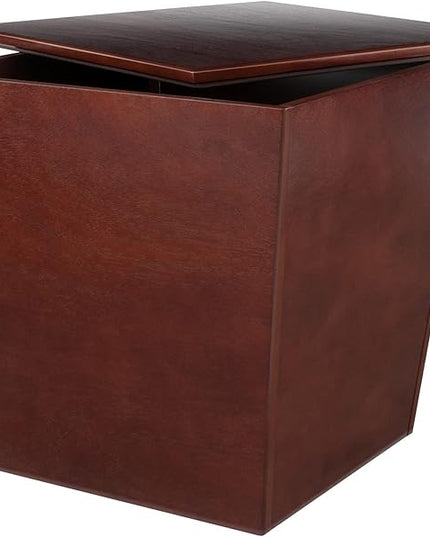 Winsome Trading, Inc. Mezo Cube Storage, Walnut 18.5 inches - LeafyLoom