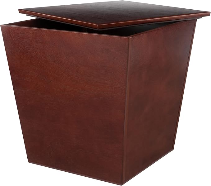 Winsome Trading, Inc. Mezo Cube Storage, Walnut 18.5 inches - LeafyLoom
