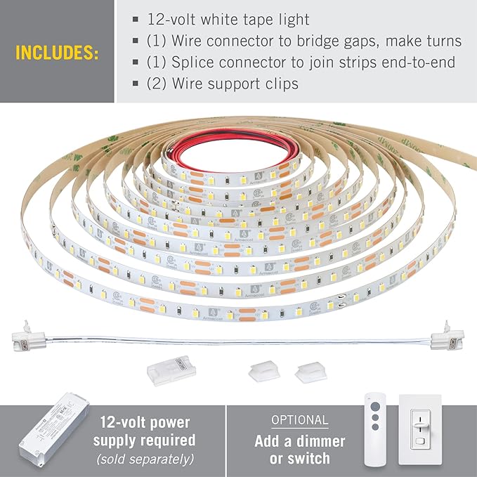 Armacost Lighting 132220 Professional LED Strip Light 12ft Soft White 2700K ArmacostLighting