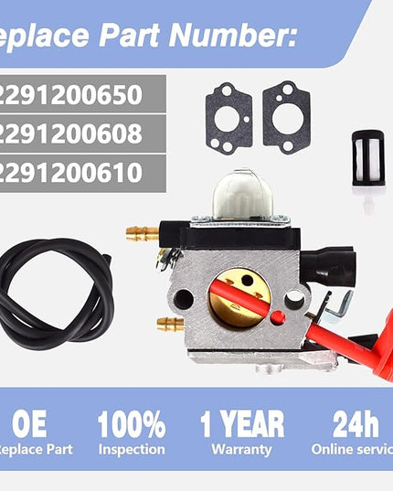 BG50 Carburetor Assembly Compatible with Stihl Leaf Blower BG50 BG65 SH55 SH85 OE: 42291200650 42291200608 - LeafyLoom