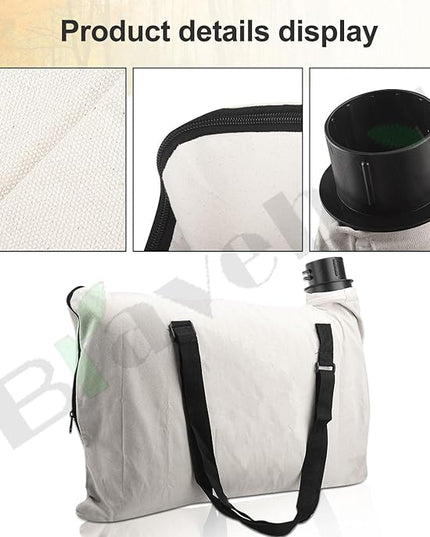 BV-005 610004-01 Shoulder Bag - by Braveboy, Compatible with Black & Decker 614000401 BV2500 BV4000 Leaf Blower - Replacement BV-005 Collection Bag (1) - LeafyLoom
