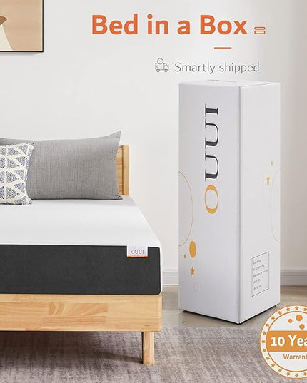 Twin Mattress, 5 Inch Cooling Gel Memory Foam Mattress in a Box with Breathable Cover Medium Firm Twin Bed Mattress for Bunk Bed, Trundle Bed, Pressure Relief, CertiPUR-US Certified - LeafyLoom