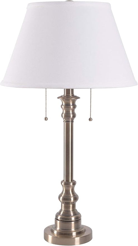 Kenroy Home 30437AB Spyglass Table Lamps, Large, Antique Brass - LeafyLoom