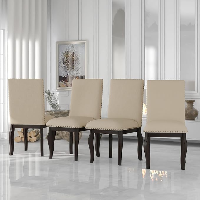 NicBex Haerin-SD-00346-LWJ Dining Chairs, 19.5"x21.5"x37.5", Espresso - LeafyLoom
