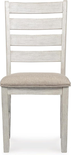Signature Design by Ashley Skempton Modern Farmhouse Dining Room Chair, 2 Count, Whitewash - LeafyLoom