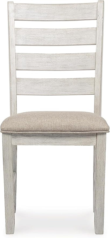 Signature Design by Ashley Skempton Modern Farmhouse Dining Room Chair, 2 Count, Whitewash - LeafyLoom