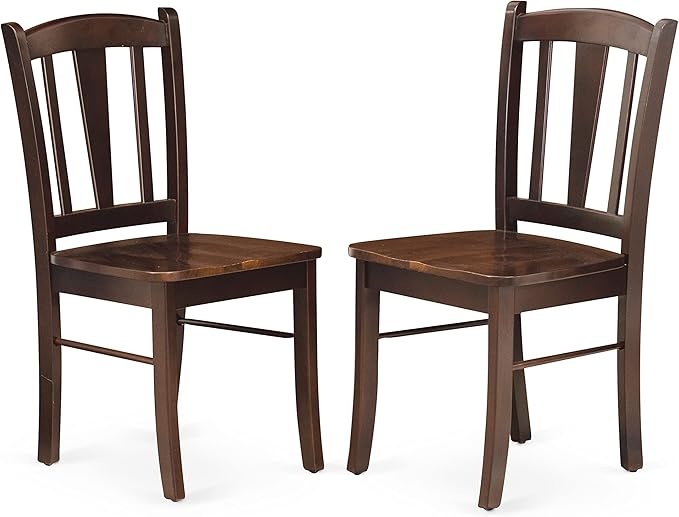 East West Furniture Oxford 5 Piece Room Furniture Set Includes a Square Kitchen Table and 4 Dining Chairs, 36x36 Inch, Mahogany - LeafyLoom