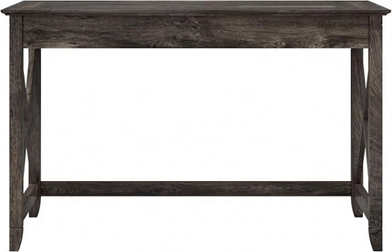 Bush Furniture Key West 48W Writing Desk in Dark Gray Hickory - LeafyLoom