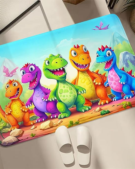 Dinosaur Carpet for Boys Room - Dinosaur Rugs for Boys Bedroom Cartoon Dinosaur Rug Kids Rugs for Bedroom Cute Dinosaur Area Rug for Living Room Bedroom Kids Room,2'×3' - LeafyLoom