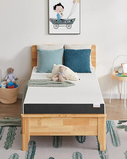 Twin Mattress, 5 Inch Cooling Gel Memory Foam Mattress in a Box with Breathable Cover Medium Firm Twin Bed Mattress for Bunk Bed, Trundle Bed, Pressure Relief, CertiPUR-US Certified - LeafyLoom