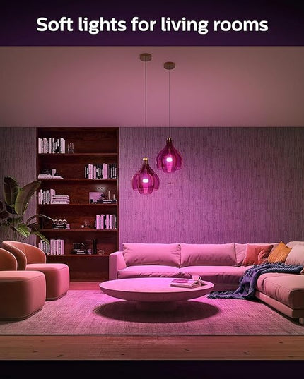 Philips Hue Smart 75W A19 LED Bulb - White and Color Ambiance Color-Changing Light - 1 Pack - 1100LM - E26 - Indoor - Control with Hue App - Works with Alexa, Google Assistant and Apple Homekit PhilipsHue