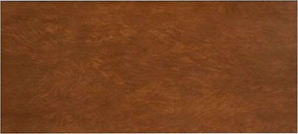 Linon Melissa Mid-Century Walnut Desk, 42" W x 19" D x 30" H - LeafyLoom