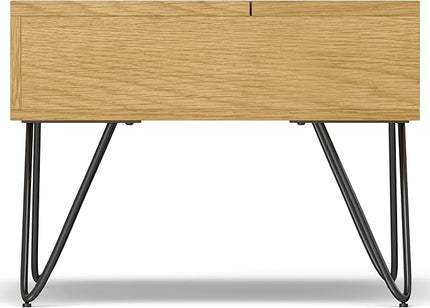 SIMPLIHOME Hunter Small Lift Top Coffee Table, 36 inch, Oak - LeafyLoom