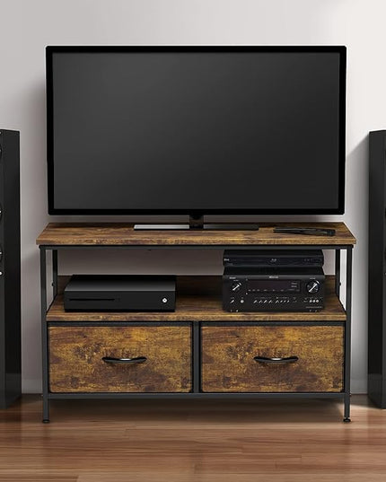 Sorbus TV Stand Dresser with 2 Drawers - Television Riser Chest with Storage - Bedroom, Living Room, Closet, & Dorm Furniture - LeafyLoom