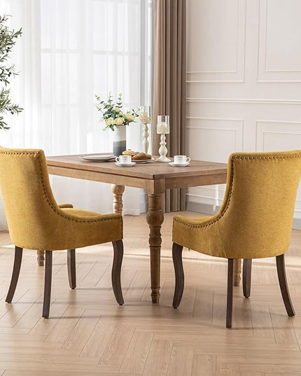 NicBex Haerin-SD-00088-LWJ Dining Chairs, 22.8"x20.8"x35.4", Golden - LeafyLoom