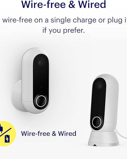 Canary Flex Outdoor Indoor Home Security Camera HD WiFi IP | 24/7 Watch Live Video, Weatherproof, Wire-Free & Wired, Motion Alerts, Two-Way Talk, Night Vision, 10x Zoom, Works with Alexa & More Canary