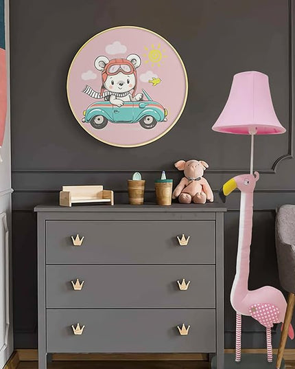 Floor Lamp, Easy-Care Artificial Leather Kids Floor Lamp for Bedroom, 51 Inch Tall Flamingo Hand-Stitched Design Standing Lamp, Package Come with an E26 LED Bulb (Pink Flamingo) - LeafyLoom