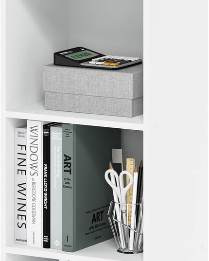 Furinno Luder Bookcase / Book / Storage , 3-Tier, White - LeafyLoom