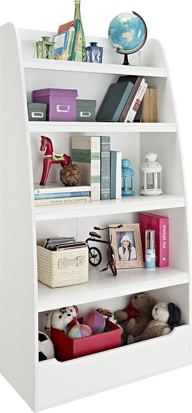 Ameriwood Home Hazel Kids' 4 Shelf Bookcase, White - LeafyLoom