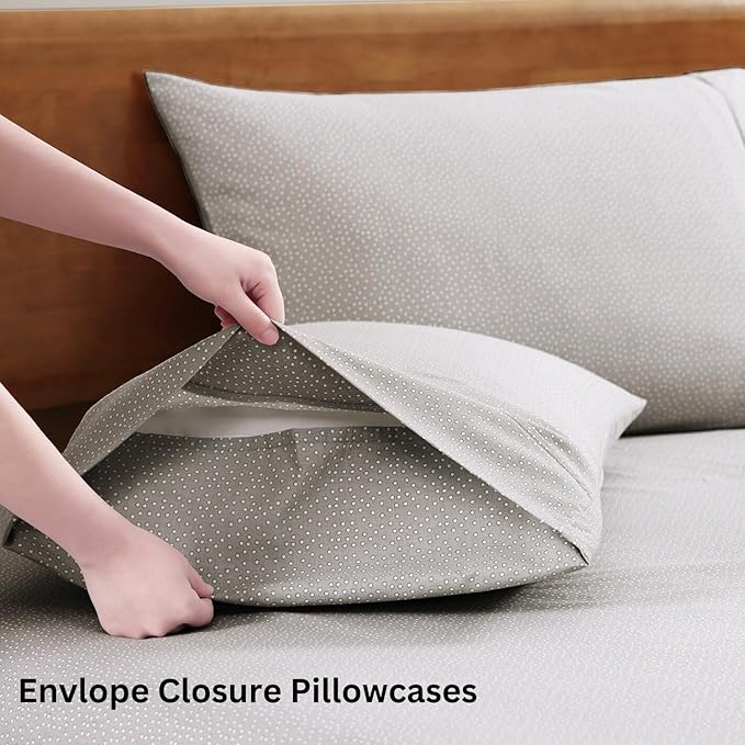 LANE LINEN Twin Size Bed Sheets, 100% Organic Cotton Twin Sheet Set, 3Pc Sheets for Twin Bed, Cooling Twin Bed Sheets Boys, Hotel Style Sheets & Pillowcases Set, Deep Pocket Sheets - Snowdrop - LeafyLoom