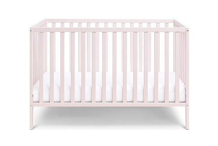 Suite Bebe Palmer 3 in 1 Convertible Crib - Quick Ship, Pastel Pink - LeafyLoom