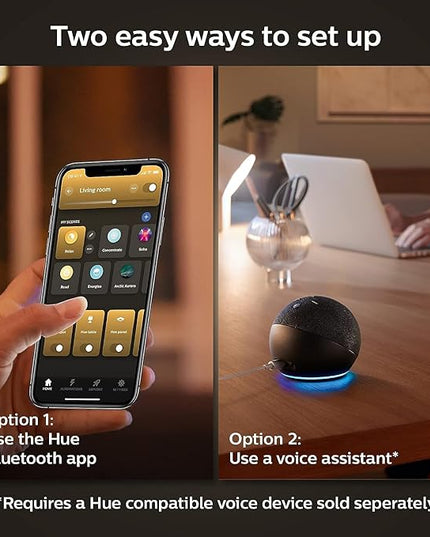 Philips Hue Smart 40W B39 Candle-Shaped LED Bulb - White Ambiance Warm-to-Cool White Light - 1 Pack - 450LM - E12 - Indoor - Control with Hue App - Works with Alexa, Google Assistant and Apple Homekit PhilipsHue