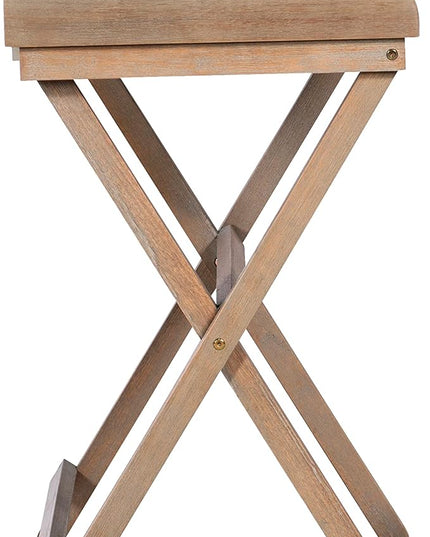 Linon Home Décor Griffin Gray Wash Folding Desk, Grey - LeafyLoom