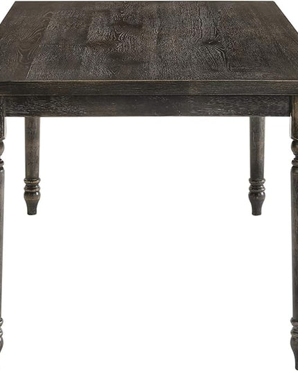 NicBex Dining Table Contemporary Kitchen Table Farmhouse Rustic Dining Table in Weathered Gray Rectangular Dining Table, Easy Assembly, Gray - LeafyLoom