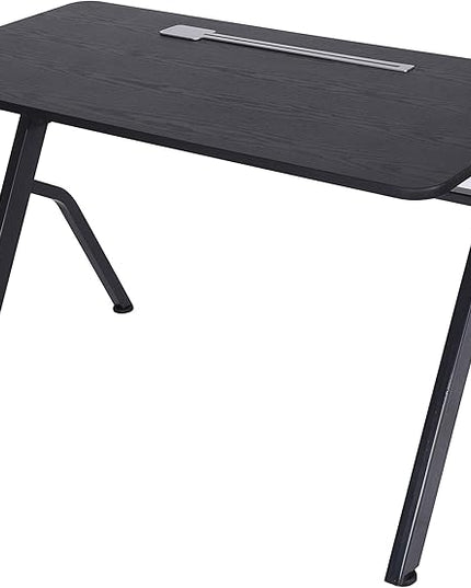 ApexDesk 47" Computer Desk, Modern Simple Style Desk for Home Office, Study Student Writing Desk - Black - LeafyLoom