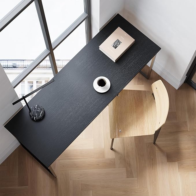 Folding Desk 30 Inch - Small Foldable Desk for Small Space Minimalist, Space Saving Collapsible Compact Desk Portable Table for Craft, Writing, Study and Work (No Assembly Required) - LeafyLoom