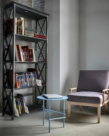 Casual Home Montego 5-Shelf Bookcase, Black (New) - LeafyLoom