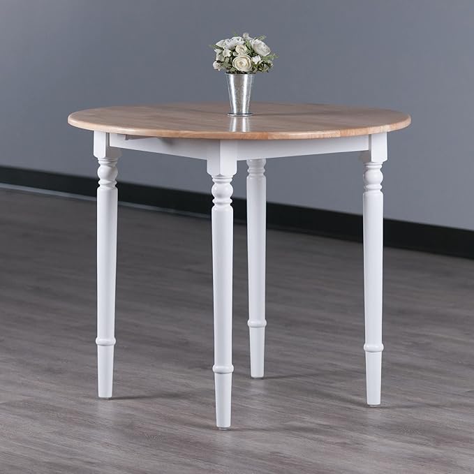 Winsome Wood Sorella Dining, 30 H, Natural/White - LeafyLoom