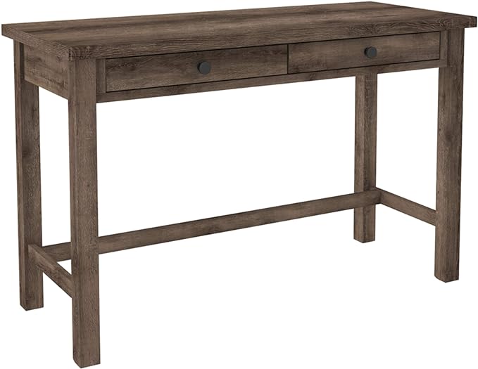 Signature Design by Ashley Arlenbry Farmhouse 47" Home Office Desk, Weathered Oak Gray - LeafyLoom