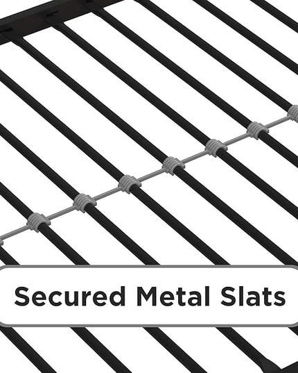 DHP Screen Loft Metal Bunk Bed with Desk and Ladder, Space-Saving Design, Silver Twin - LeafyLoom