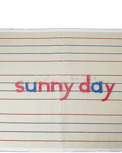 Kids Rug Montessori Mat Children Playing Mat for Nursery Cotton Montessori Working Rug Suitable for Uppercase Letters, 23.6''×31.5'', Stripes - LeafyLoom