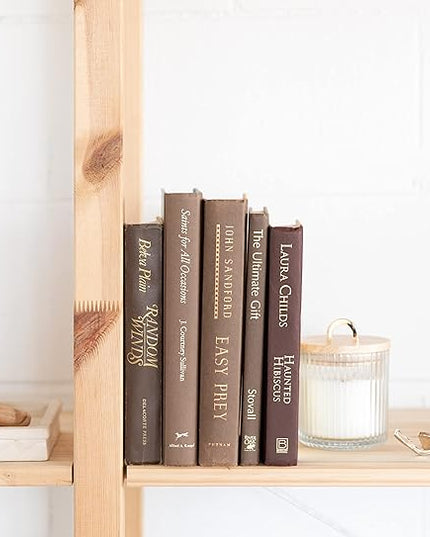 Colored Real Decorative Book Set - Decor Books for Book Shelf Decor, Home Decor for Shelves & Bookcases - Perfect for Book Decor, Decorative Books for Home Decor, & Books for Decor (Dark Green) - LeafyLoom