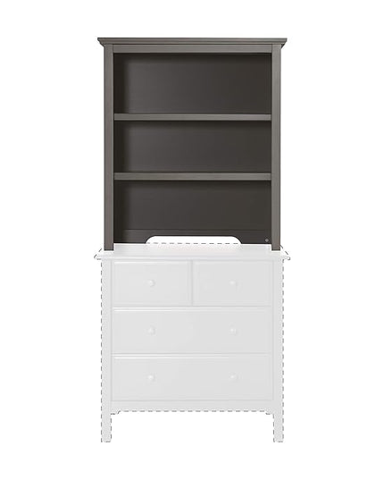 DaVinci Autumn Bookcase/Hutch in Slate - LeafyLoom