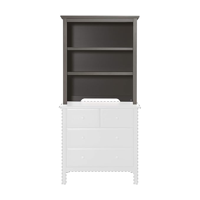 DaVinci Autumn Bookcase/Hutch in Slate - LeafyLoom