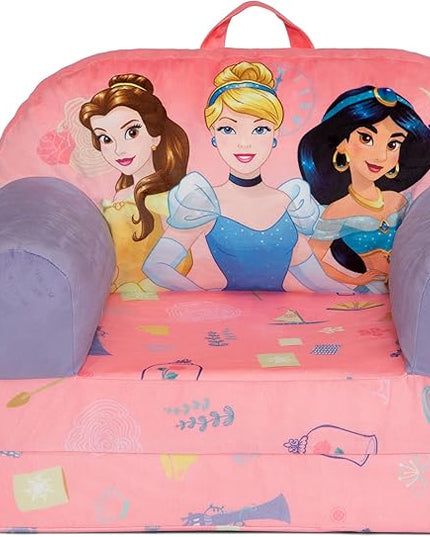 Delta Children Cozee Buddy Flip-Out Kids Chair, Disney Princess - LeafyLoom