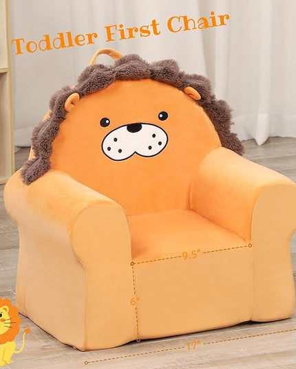 Cuddly Toddler First Chair, Premium Character Chair, Little Lion, 18 month up to 3 Years - LeafyLoom