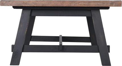 Alaterre Furniture Adam 48" L Solid Wood Coffee Table - LeafyLoom