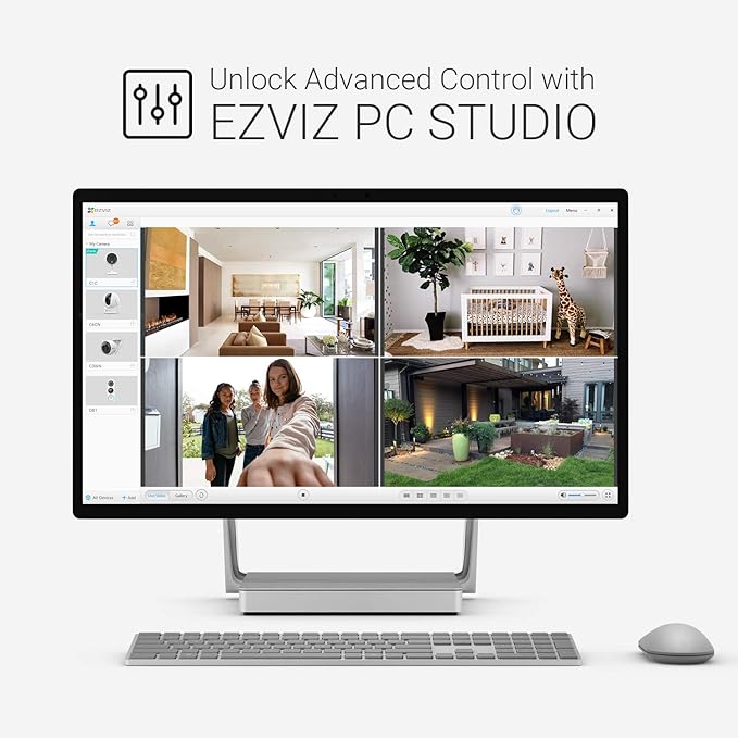 EZVIZ Indoor Security Camera 1080P WiFi Baby Monitor, Smart Motion Detection, Two-Way audio, 40ft Night Vision, Works with Alexa & Google Assistant(C1C) EZVIZ