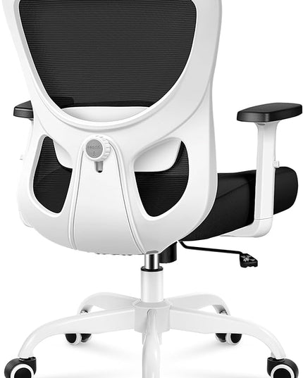 Office Chair Ergonomic Desk Chair with Adjustable Lumbar Support, Swivel Comfy Computer Chair Heavy Duty Executive Chair for Home Office - LeafyLoom