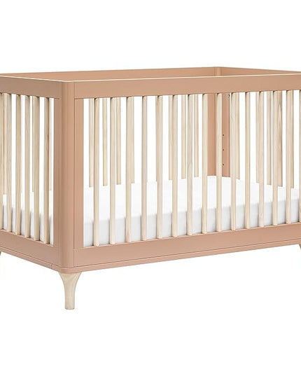 Babyletto Lolly 3-in-1 Convertible Crib with Toddler Bed Conversion Kit in Canyon/Washed Natural, Greenguard Gold Certified - LeafyLoom
